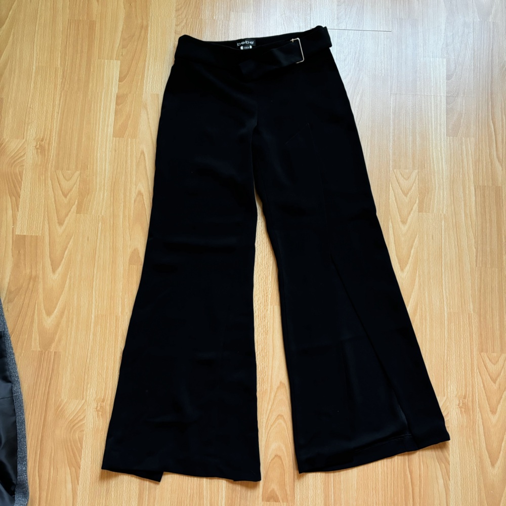Vintage Bebe boot cut pants with high slits